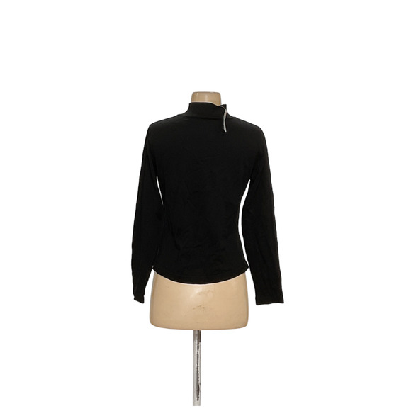 Talbots Black Cotton Pullover Sweater - Picture 2 of 3